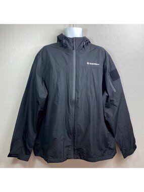 Bærskin Mens Black Waterproof Jacket With Hood Adjustable Drawstrings Size XL